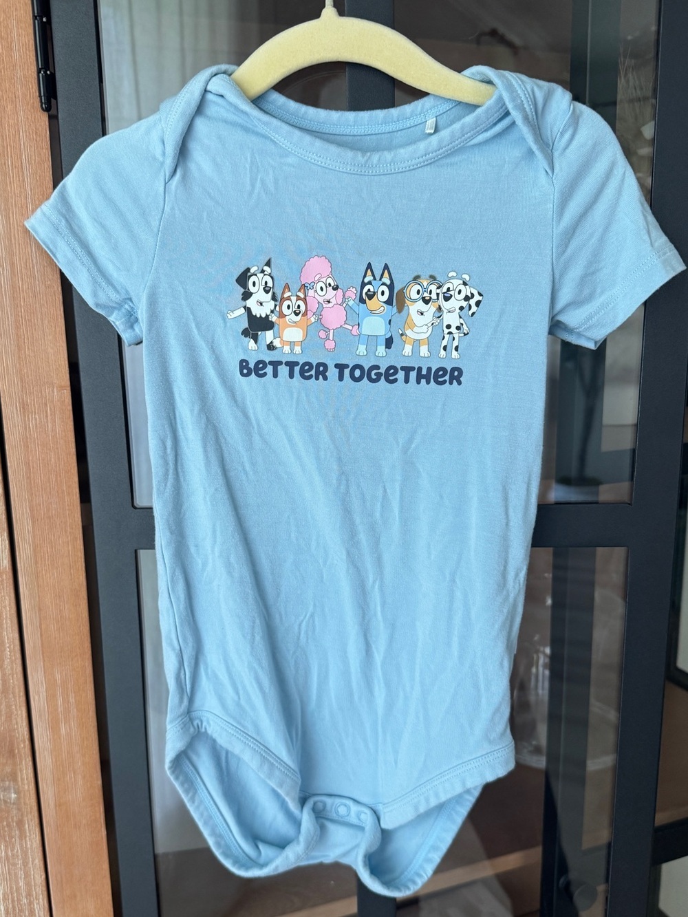Little Sleepies x Bluey friends better together onesie play short sleeve bamboo